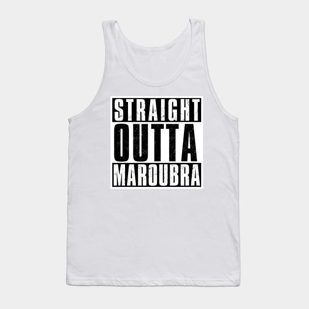 STRAIGHT OUTTA MAROUBRA Tank Top by Simontology